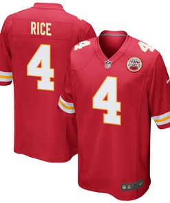 Rashee Rice 4 Kansas City Chiefs Game Jersey - Men, Red