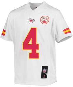 Rashee Rice 4 Kansas City Chiefs Game Jersey - Youth, White