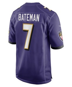 Rashod Bateman Baltimore Ravens Game Player Jersey - Purple