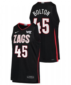 Rasir Bolton 45 Gonzaga Bulldogs 2022 College Basketball Limited Men Jersey - Black