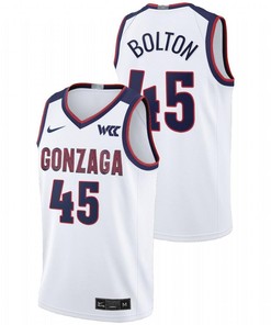 Rasir Bolton 45 Gonzaga Bulldogs 2023 College Basketball Limited Men Jersey - White