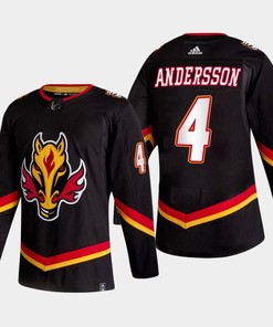 Rasmus Andersson 4 Calgary Flames Alternate Black Jersey 2022-23