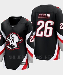 Rasmus Dahlin 26 Buffalo Sabres 2022-23 Goathead Third Women Premier Breakaway Player Jersey Black