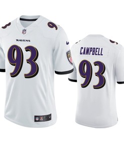 Ravens Calais Campbell Vapor Untouchable Limited White Jersey Men's