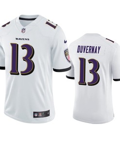 Ravens Devin Duvernay 13 Vapor Untouchable Limited White Jersey
