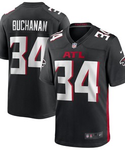 Ray Buchanan Atlanta Falcons Game Retired Player Jersey - Black Nfl