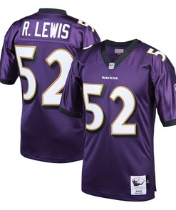 Ray Lewis Baltimore Ravens Mitchell And Ness 2000 Authentic Throwback Retired Player Jersey Purple Nfl