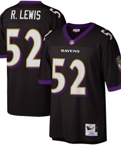 Ray Lewis Baltimore Ravens Mitchell And Ness Legacy Replica Jersey Black Nfl