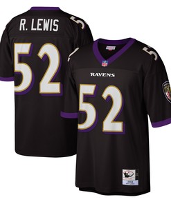 Ray Lewis Baltimore Ravens Mitchell & Ness 2004 Authentic Throwback Retired Player Jersey - Black Nfl
