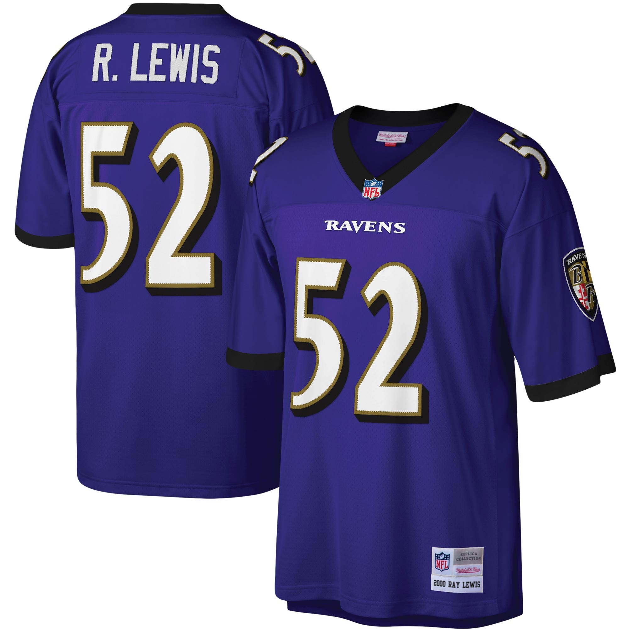 Ray Lewis Baltimore Ravens Mitchell & Ness Legacy Replica Jersey - Purple Nfl