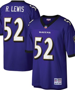 Ray Lewis Baltimore Ravens Mitchell & Ness Legacy Replica Jersey - Purple Nfl