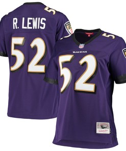 Ray Lewis Baltimore Ravens Mitchell & Ness Womens Legacy Replica Team Jersey - Purple Nfl