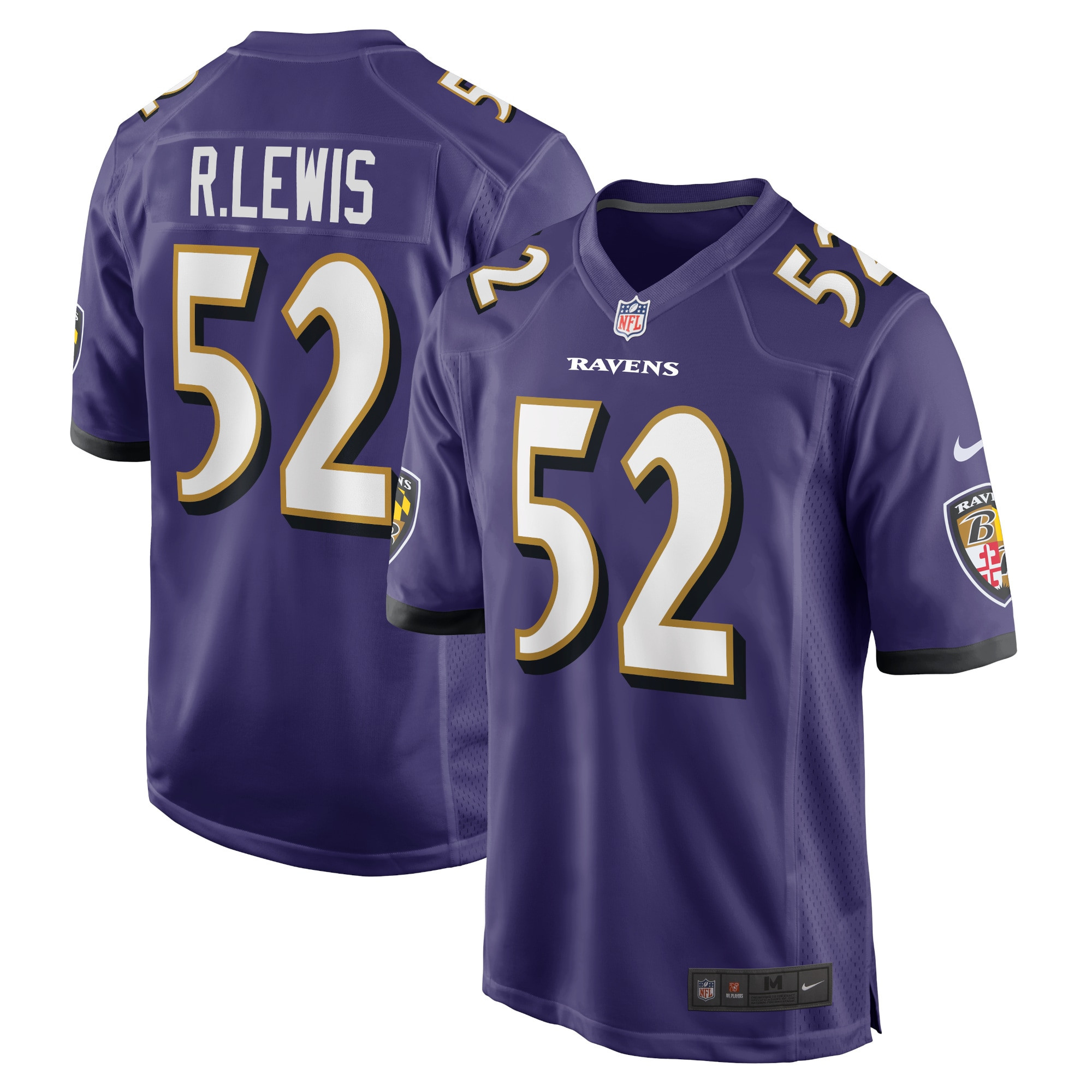 Ray Lewis Baltimore Ravens Retired Player Game Jersey - Purple Nfl