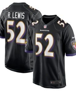 Ray Lewis Baltimore Ravens Retired Player Jersey Black Nfl