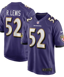 Ray Lewis Baltimore Ravens Retired Player Jersey Purple Nfl