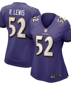 Ray Lewis Baltimore Ravens Womens Retired Player Jersey - Purple Nfl