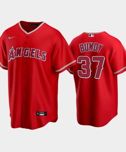 Red Los Angeles Angels Alternate 37 Dylan Bundy Jersey