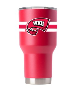 Red Western Kentucky Tumbler with Stripes - Limited Edition