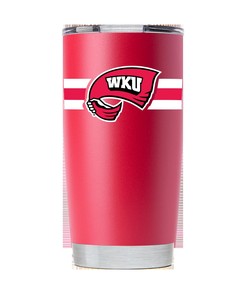 Red Western Kentucky Tumbler with Stripes - Limited Edition