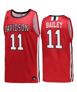 Reed Bailey 11 Davidson Wildcats Red Jersey 2022-23 College Basketball
