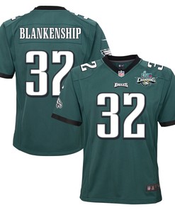 Reed Blankenship 32 Philadelphia Eagles Super Bowl LVII Champions 2 Stars 2 Stars Youth Game Jersey - Black