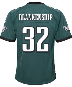Reed Blankenship 32 Philadelphia Eagles Super Bowl LVII Champions 2 Stars 2 Stars Youth Game Jersey - Black
