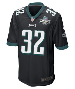 Reed Blankenship 32 Philadelphia Eagles Super Bowl LVII Champions 2 Stars Men Game Jersey - Black