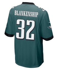 Reed Blankenship 32 Philadelphia Eagles Super Bowl LVII Champions 2 Stars Men Game Jersey - Midnight Green