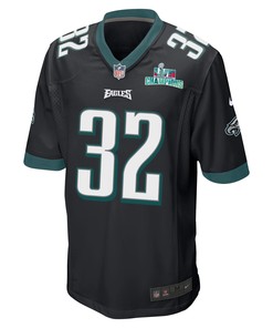 Reed Blankenship 32 Philadelphia Eagles Super Bowl LVII Champions Men Game Jersey - Black