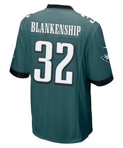 Reed Blankenship 32 Philadelphia Eagles Super Bowl LVII Champions Men Game Jersey - Midnight Green