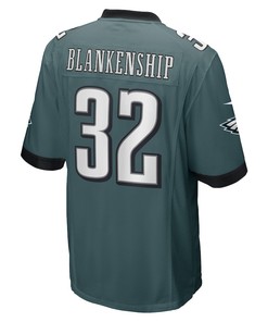 Reed Blankenship Philadelphia Eagles Game Player Jersey - Midnight Green