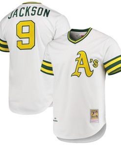 Reggie Jackson Oakland Athletics Mitchell & Ness 1972 Cooperstown Collection Authentic Jersey - White Mlb