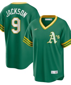Reggie Jackson Oakland Athletics Road Cooperstown Collection Player Jersey - Kelly Green Mlb