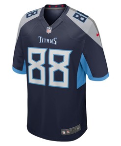 Reggie Roberson Jr. 88 Tennessee Titans Home Game Player Jersey - Navy