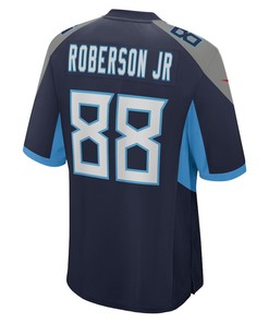 Reggie Roberson Jr. 88 Tennessee Titans Home Game Player Jersey - Navy