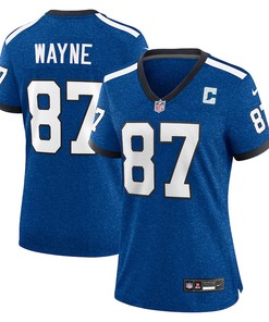 Reggie Wayne 87 Indianapolis Colts Indiana Nights Alternate Game Women Jersey - Royal