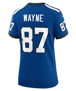Reggie Wayne 87 Indianapolis Colts Indiana Nights Alternate Game Women Jersey - Royal