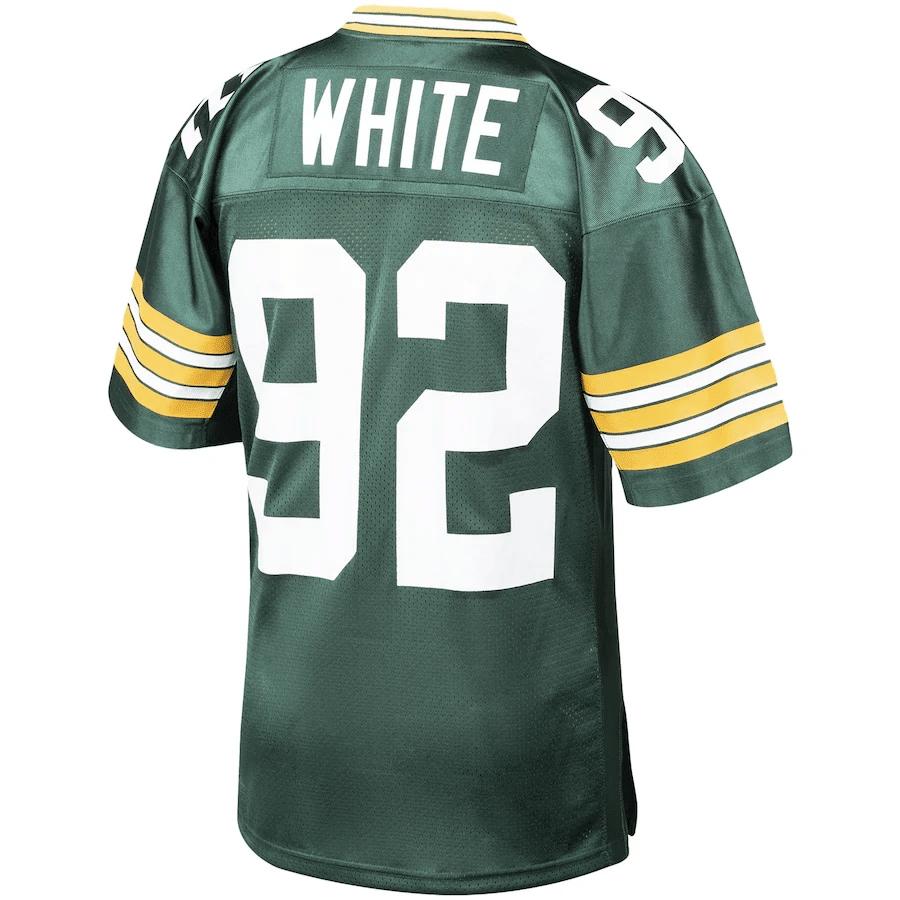 Reggie White 92 Green Bay Packers Mitchell & Ness 1993 Throwback Retired Player Jersey - Green