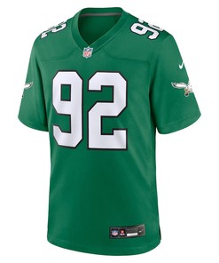 Reggie White 92 Philadelphia Eagles Alternate Game Men Jersey - Kelly Green