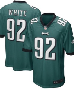 Reggie White 92 Philadelphia Eagles Game Retired Player Jersey - Midnight Green