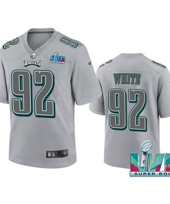 Reggie White 92 Philadelphia Eagles Super Bowl LVII Youth Atmosphere Game Jersey - Gray