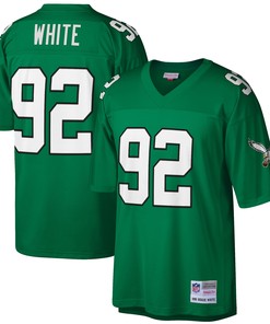 Reggie White Philadelphia Eagles Mitchell & Ness Big & Tall 1990 Retired Player Replica Jersey - Kelly Green Nfl
