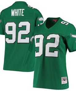 Reggie White Philadelphia Eagles Mitchell & Ness Womens 1990 Legacy Replica Jersey - Kelly Green Nfl