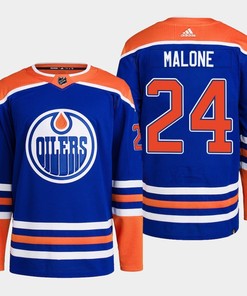 Reid Schaefer 24 Edmonton Oilers Blue Jersey 2022-23 Primegreen Home