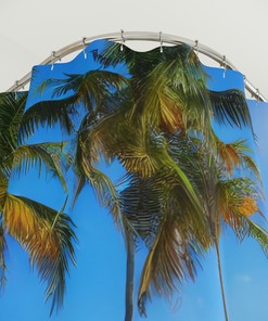 Relaxing Coastal Beach Shower Curtain for Bathroom Decor