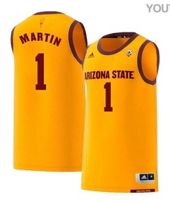 Remy Martin 1 Arizona State Sun Devils Retro Basketball Youth Jersey - Yellow