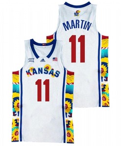 Remy Martin 11 Kansas Jayhawks 2022 Sunflower Showdown Basketball Men Jersey - White