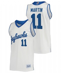 Remy Martin 11 Kansas Jayhawks Commemorative Classic College Men Jersey - Cream