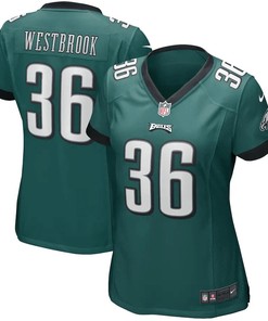 Retired Player 36 Philadelphia Eagles Women's Game Retired Player Jersey - Midnight Green