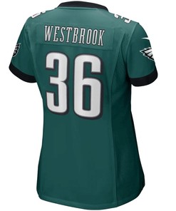 Retired Player 36 Philadelphia Eagles Women's Game Retired Player Jersey - Midnight Green